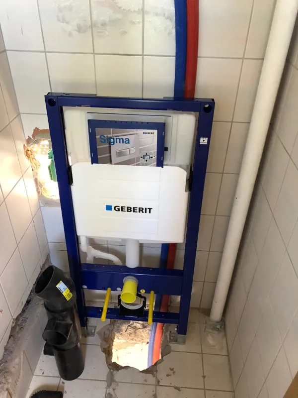 Umbau: Vorwandinstallation im Badezimmer