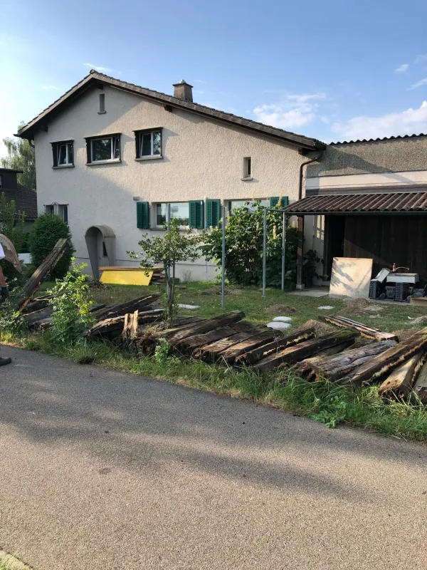 Umbau: Liegenschaft vor Beginn der Arbeiten